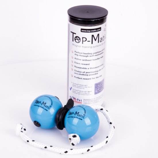 Top-Matic Profi Set - Soft Plastic Blue Balls (6,8 cm) + Black Magnets