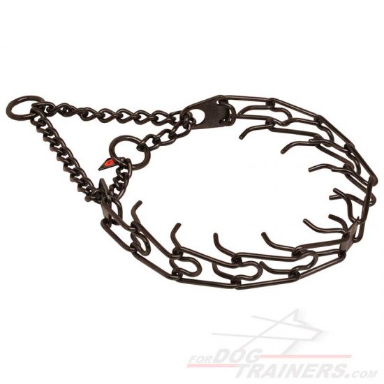 Trendy Black Steel Dog Handler - Herm Sprenger Dog Pinch Collar of Stainless Steel 1/8 inch (3.2 mm) Trendy Black Steel Dog Handler - Herm Sprenger Dog Pinch Collar of Stainless Steel 1/8 inch (3.2 mm)