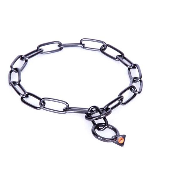 "Under Control" Herm Sprenger Black Stainless Steel Chain Collar