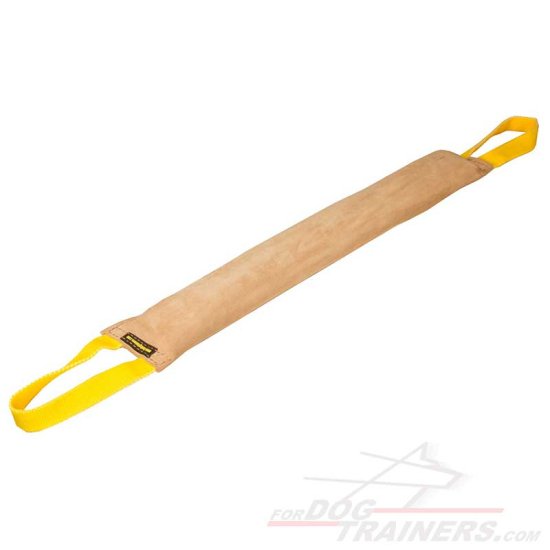 Handcrafted Leather Dog Bite Tag ( dog bite tug )