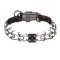 Dog Pinch Collar of Black Stainless Steel with Click Lock Buckle - 1/11 inch (2.25 mm) link diameter Dog Pinch Collar of Black Stainless Steel with Click Lock Buckle - 1/11 inch (2.25 mm) link diameter
