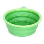 Spring-Hooked Foldable Dog Bowl