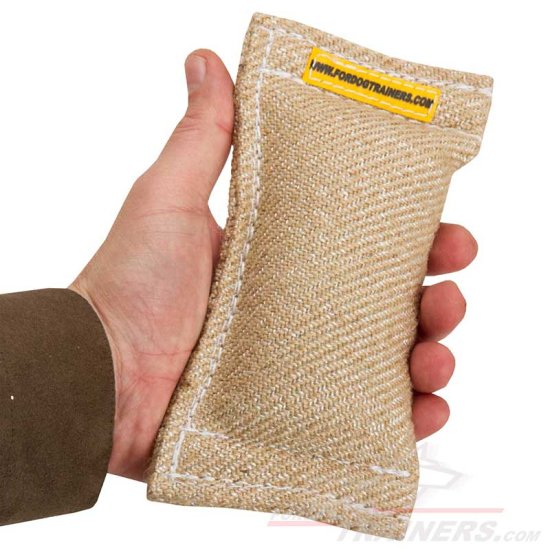 Puppy Jute Bite Tug Without Handles - 2 1/3 inch on 8 inch (6x20 cm)