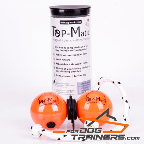 Top-Matic Profi Set - Soft Plastic Orange Balls (6,8 cm) + Black Magnets