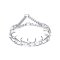 "No Pulling" Herm Sprenger Chrome Plated Steel Pinch Collar - 1/8 (3 mm) Wire Gauge