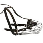 One Strap Muzzle - Well-Ventilated Wire Cage Dog Muzzle for Walking and Breathing Freely