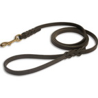 Handmade Leather Dog Leash for Walking and Tracking Handmade Leather Dog Leash for Walking and Tracking