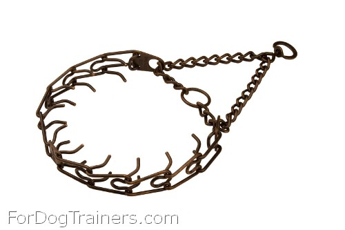 Gorgeous looking Antique Copper Plated Collar Dog Training Prong Collar Antique Copper Plated