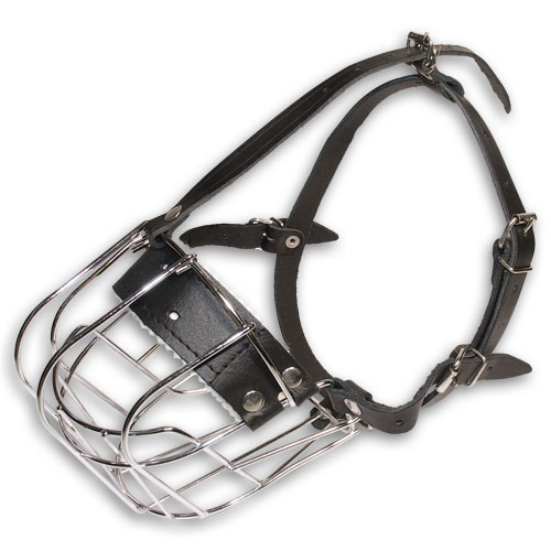 Metal Basket Dog Muzzle for Biting Prevention